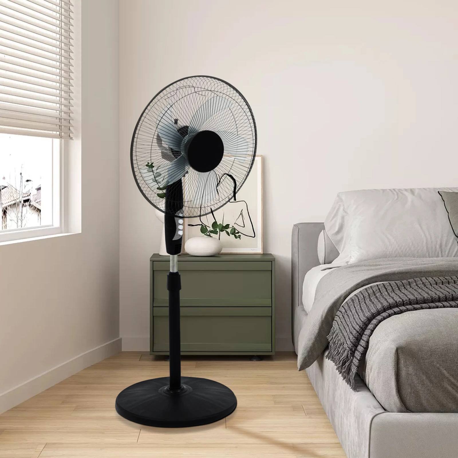 

Electric Fan Blade 16 Inch Transparent AS Material Replacement Parts for Table Floor Standing Pedestal Fans Stable Long
