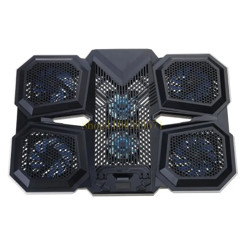 

Best Seller Laptop Cooling Pad Cooling Stand with 6 Cooling Fans Height Adjustable Quiet Cooling Pad for 12.1-17.3inch Notebook