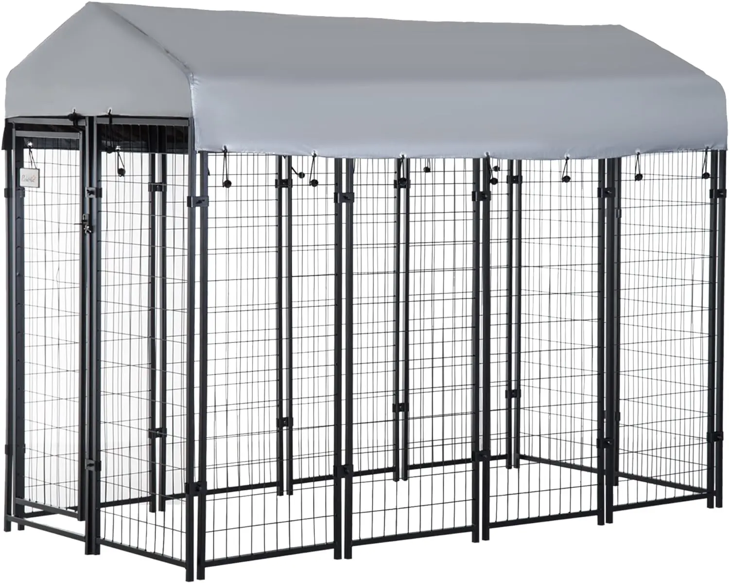 

Dog Kennel Dog Exercise Pen with Lockable Door, Water-Resistant Canopy, for Medium and Large Dogs