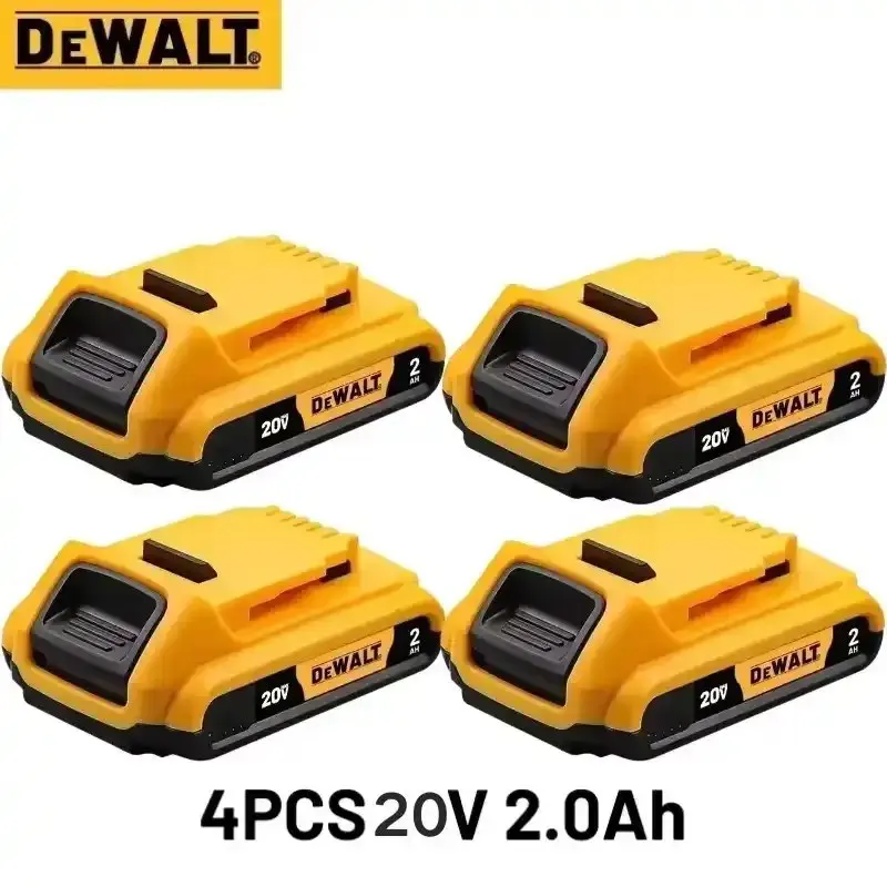 Original Dewalt 20V Battery 2AH 5AH 6AH Rechargeable Lithium Ion Battery, Dewalt DCB200 Power Tool R