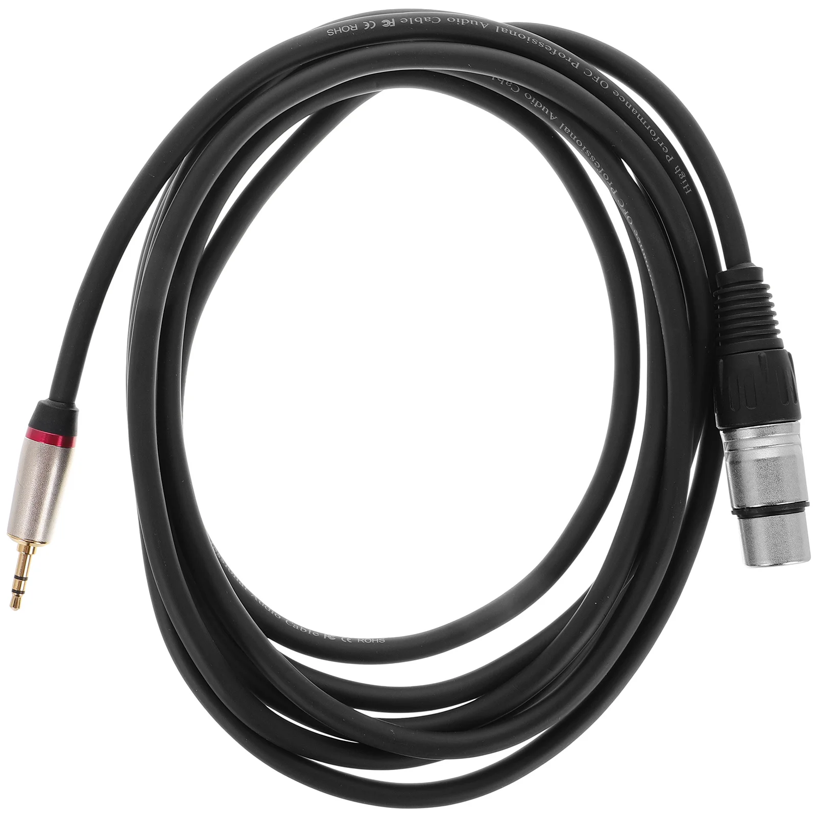 

1pcs 3-Pin Mini Xlr Female To Trs Audio Cable Adapter For Condenser Microphones Clear Sound Transmission Portable Durable Alloy