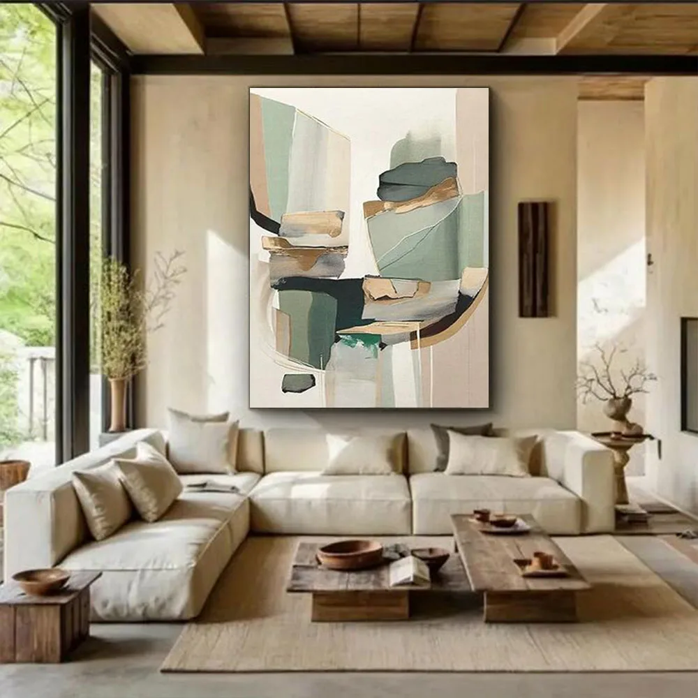 الحديثة كبيرة رسم الجدار ملصق فني 100% رسمت باليد زهرة النفط اللوحة على قماش صورة لغرفة المعيشة ديكور المنزل الفني