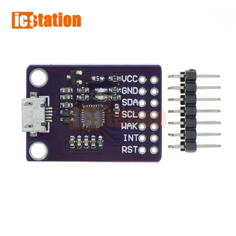 Placa de depuración CP2112, módulo de comunicación USB a SMBus I2C, Kit de evaluación MicroUSB 2112 2,0 para módulo de Sensor CCS811 para arduino