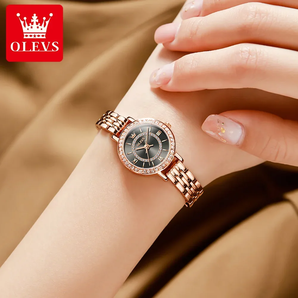 OLEVS 5508 Luxury Quartz Watches For Women Waterproof Super-thin Women Wristwatches Stainless Steel Strap free shipping watches