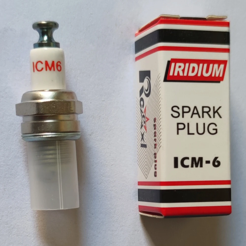 Candela Rcexl Iridio ICM6 / ICM-6 CM6-10mm Candela per motore a benzina DLE20/20RA/30/RA/40/55/55RA/60, DLE111, DLA56, DLA32