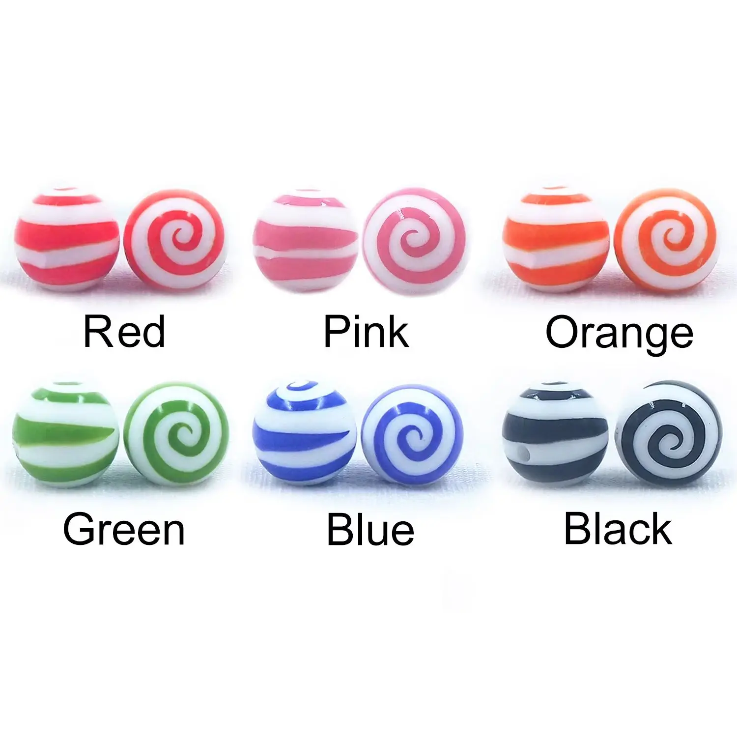 

Chenkai 100PCS 15mm Round Silicone Focal Beads For Beadable Pen Silicone Charms for Pen Keychain Making Silicone Character Beads