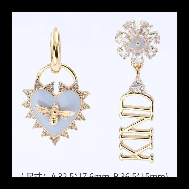 Série original do Dia dos Namorados em forma de coração com padrão de zircão de diamante irregular