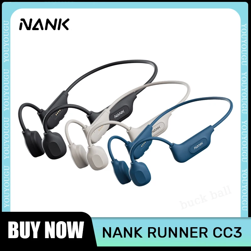 

Беспроводные наушники Nank Runner Cc3, Bluetooth Гарнитура костной проводимости, водонепроницаемость Ipx6, Накладные наушники для плавания, MP3, спортивные наушники, подарок