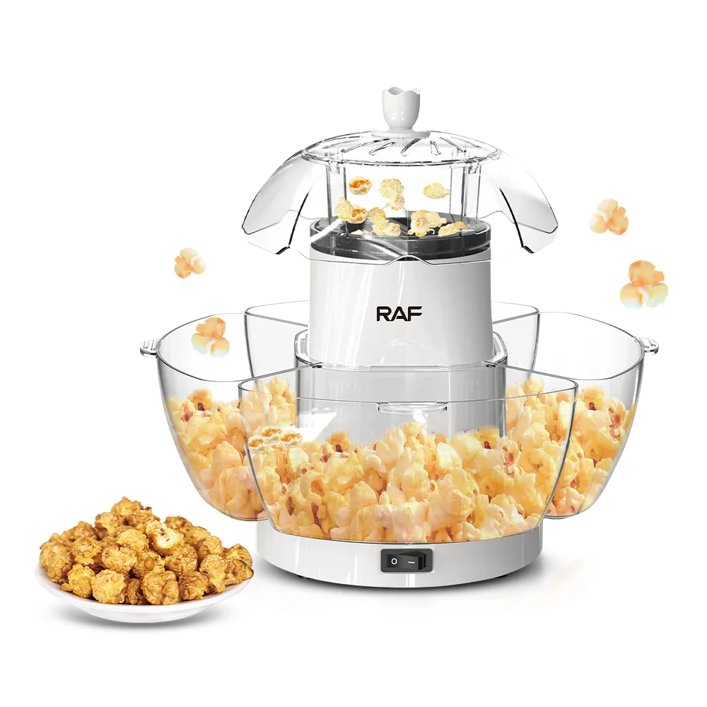 

Household Popcorn Machine Fully Automatic Popcorn Puffing Machine Small DIY Popcorn Machine with Bowl for Convenient Storage