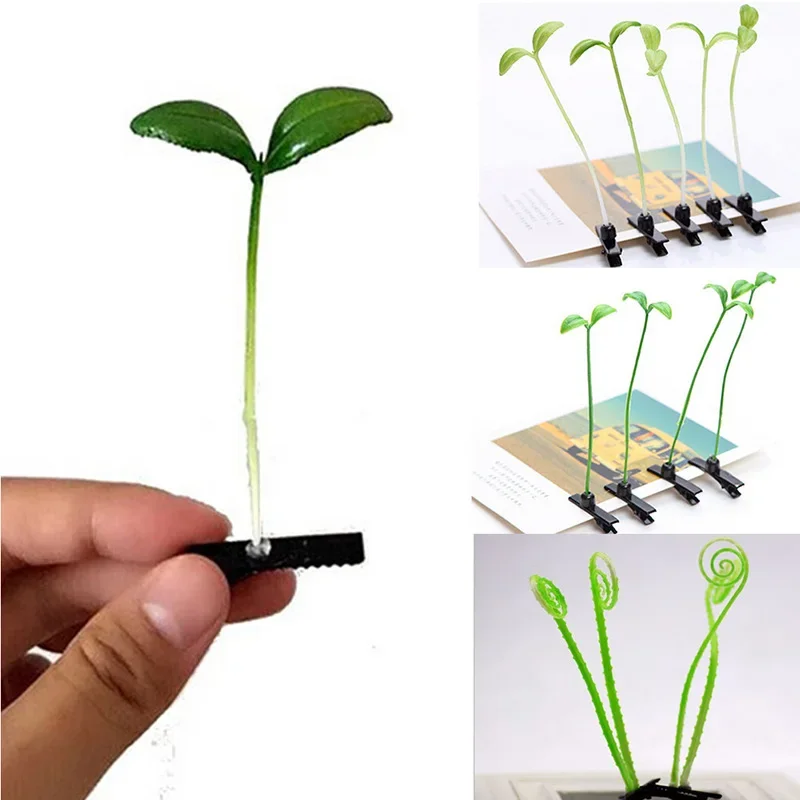 ใหม่น่ารักหญ้าคลิป Barrtttes หญิงอุปกรณ์เสริมดอกไม้เห็ด Bean Hairclips เด็กผู้หญิง Plants Hairpins