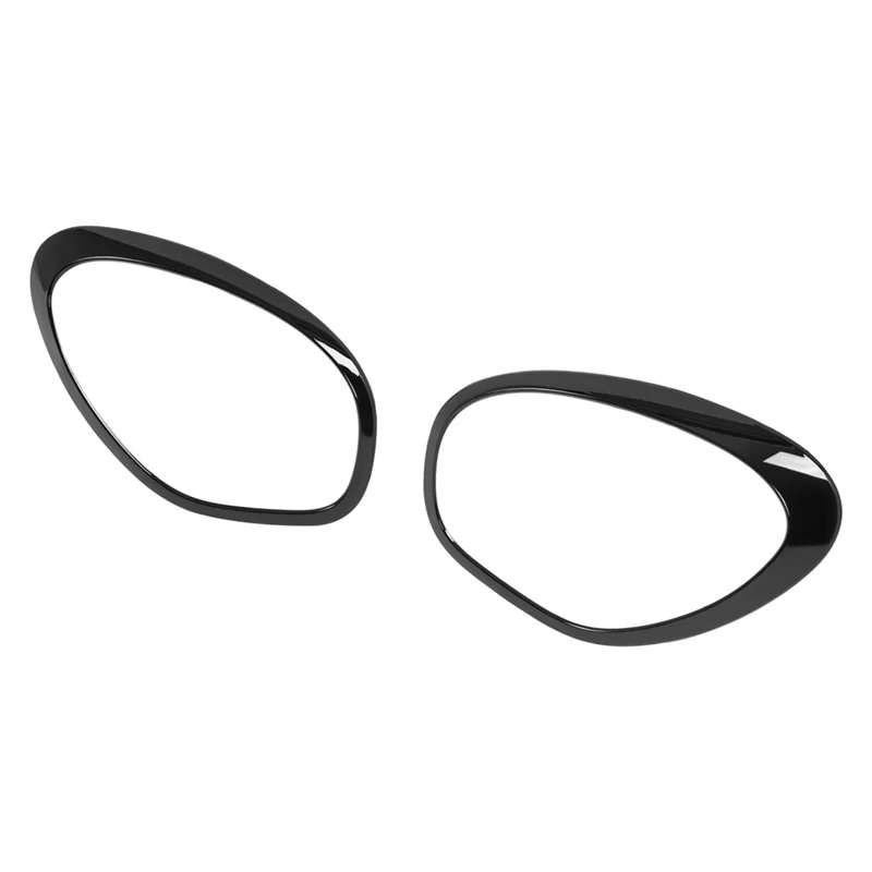 AB61-For Mini Cooper Countryman R60 2011- 2016 مجموعة حواف المصباح الأمامي 2X باللون الأسود 51139812899 51139812900 #1