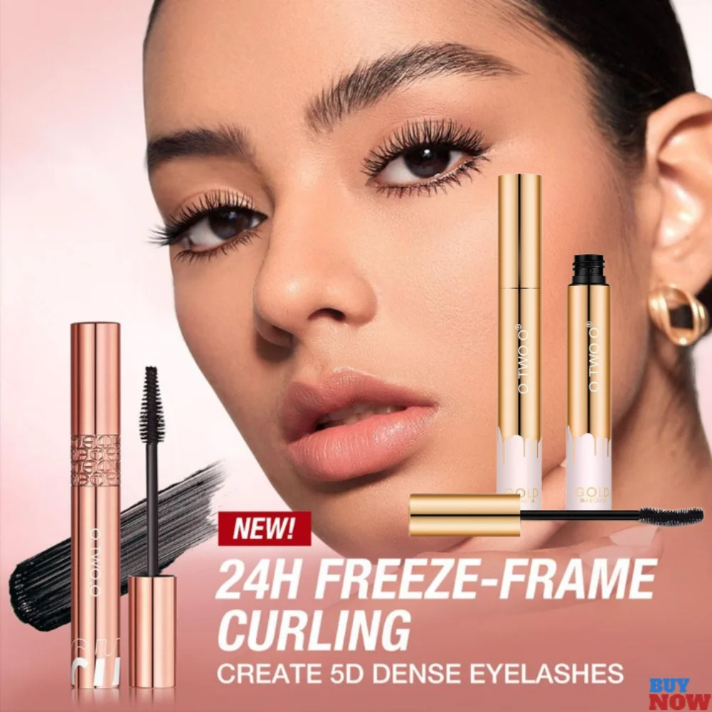 Tusz do rzęs wodoodporny wydłużający rzęsy czarny nie rozmazujący wydłużający objętość 5D tusz do rzęs z włókna jedwabnego kosmetyki dla O.TWO.O