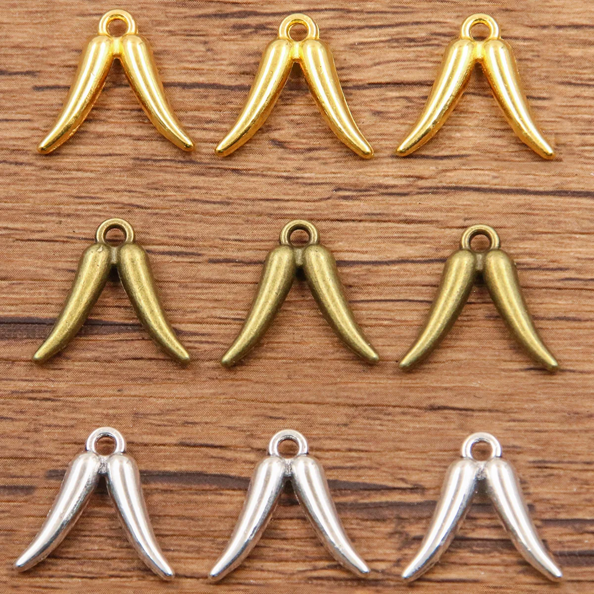 20 Stuks 15X16Mm Diy Legering Sieraden Accessoires, Gesimuleerde Vegetarische Charme Chili Hanger