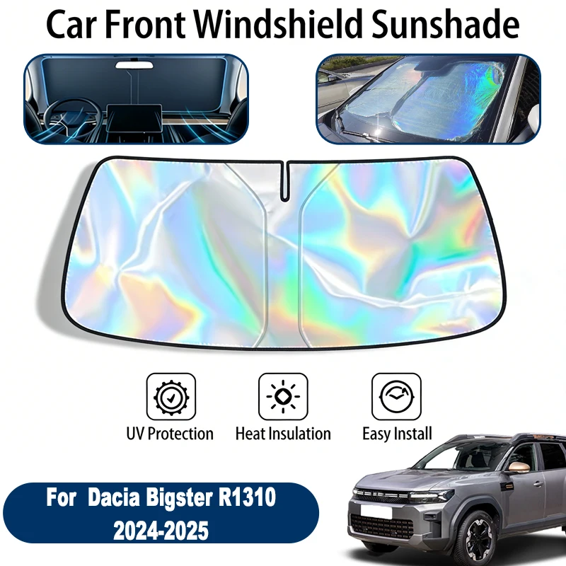 

Windshield Sun Shade For Dacia Bigster R1310 2024-2025 Foldable UV Reflective Front Window Sun Protection Cover Accessories