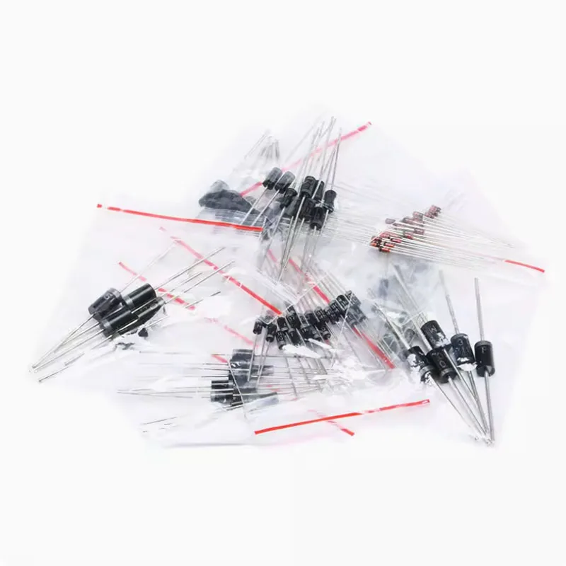 100pcs 8 Values Fast Switching Schottky Diode Kit Set 1n4148 1n4007 1n5819 1n5399 1n5408 1n5822 Fr107 Fr207