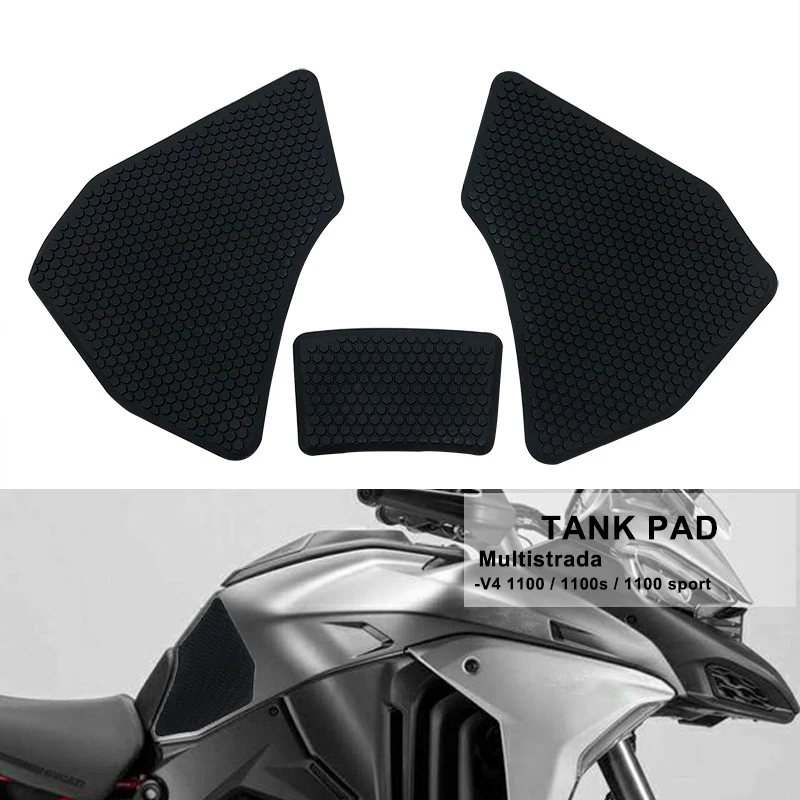 

Motorcycle Waterproof Non-slip Side Fuel Tank Pad Stickers Rubber FOR DUCATI Multistrada V4 S V4S 1100 Sport 1100S 2021 2022