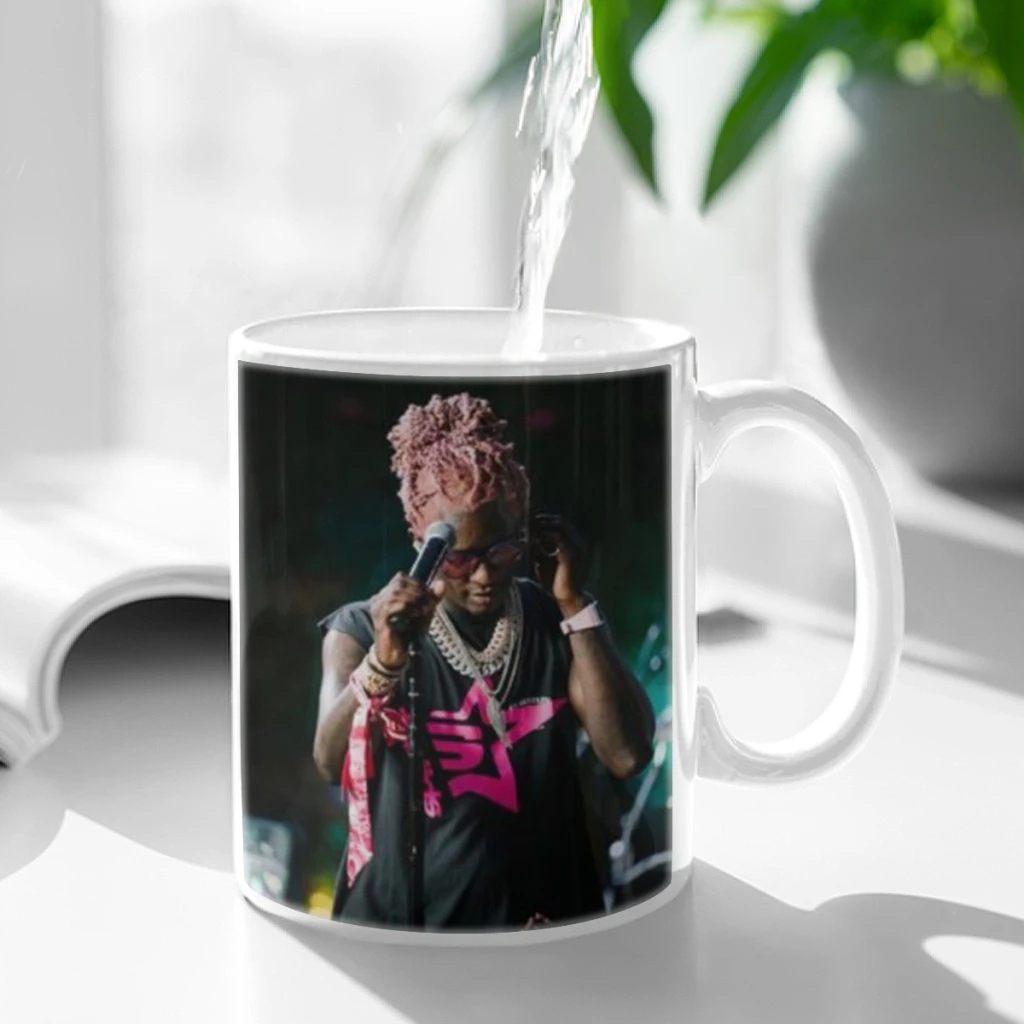 Young T-Thug Pop Hip-Hop Rap Star Classic Movie Ceramic Cup Coffee Oatmeal Breakfast Cup Creative Personality Mug