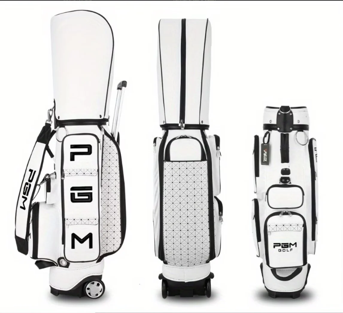 PGM golf bag with wheeled pull handle, golf bag, clothing bag, men's and women's bag.