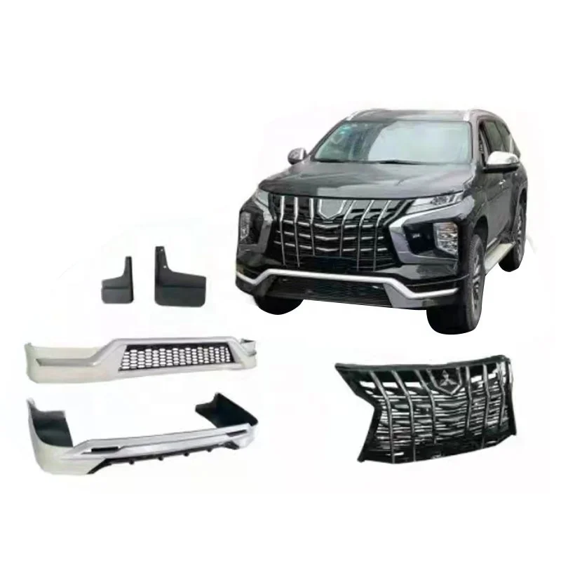 

Factory Wholesale Exterior Accessories Car Body Kit Full Set Front Lip Rear Lip with Grille for Pajero Sport 2021