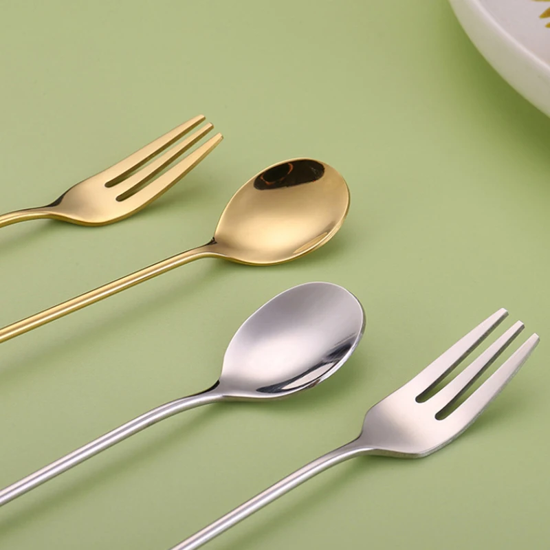 Cuchara con mango, estrella de cinco puntas chapada en oro, postre, café, té, mango largo, suministros de cocina, juego de cuchara mezcladora, colgante en forma de corazón