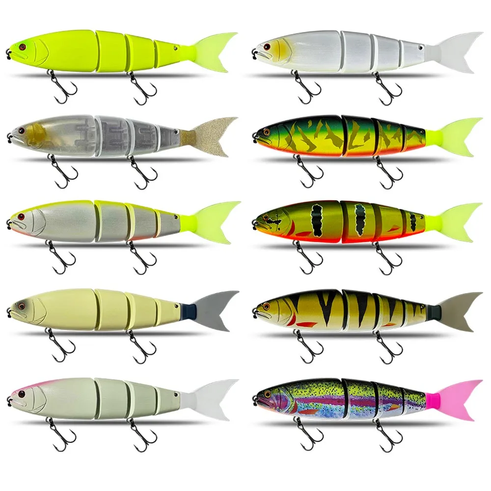 Fishing Lure Swimming Bait Jointed Floating sinking Balam 245mm 5Color Giant Hard Bait Section Lure For Big Bait Bass Pike Lure