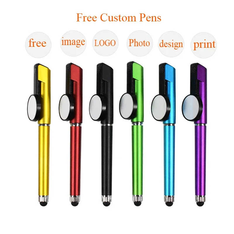 50PCS Free Personalized Customized Gel Pens with Image Logo Printing for Business Gifts and Promotional Giveaways