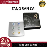 Tangzu Tang Sancai Wide/Standard Bore Version IEM In-Ear Earphones Eartips Silicone Tips Earplug for KZ Castor EDX PRO ZS10 PRO