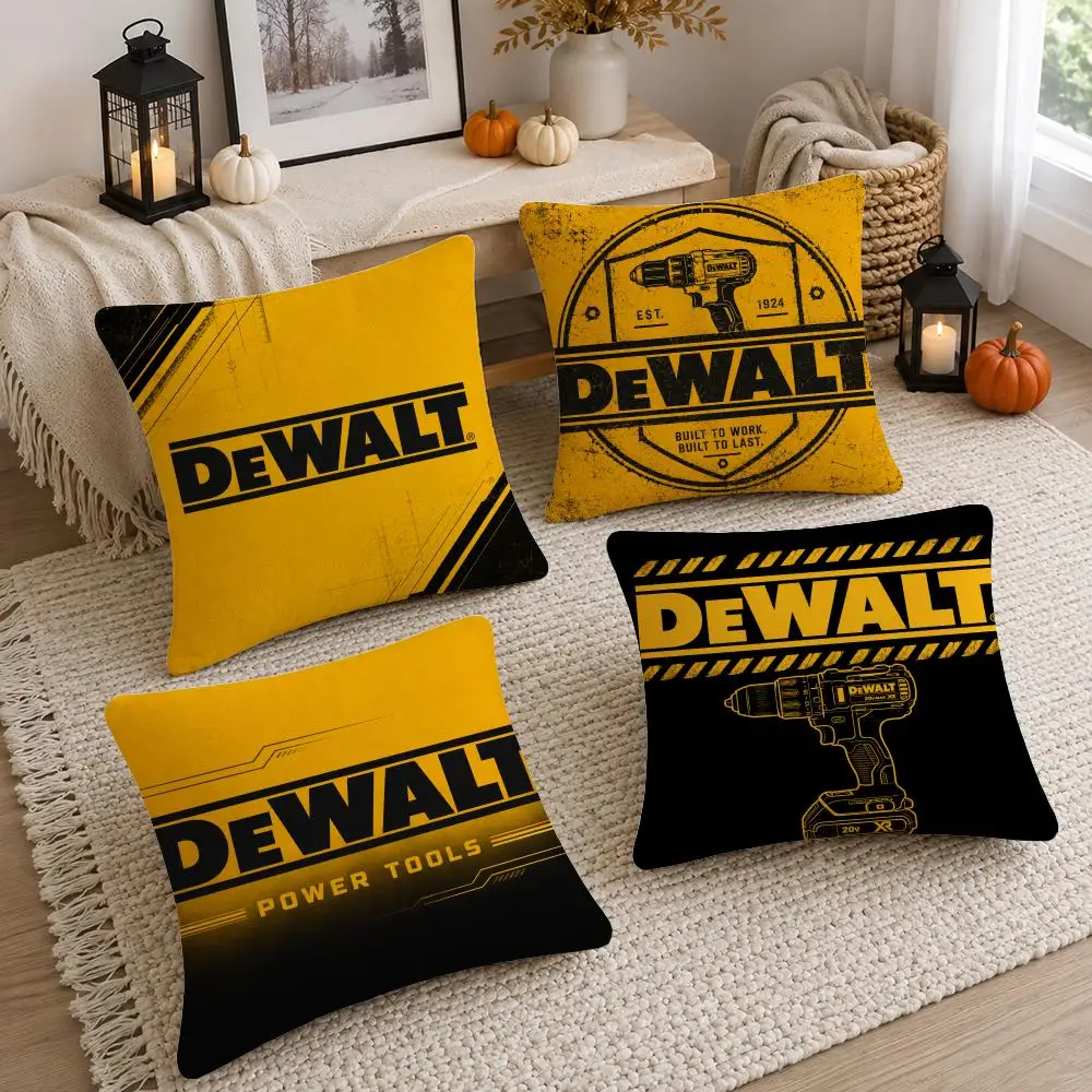 Tool Brand DEWALT Cushion Cover Soft Fluffy Short Plush  Pillow Case Throw Decorative Cushion Covers for Sofa Bedroom Home Decor