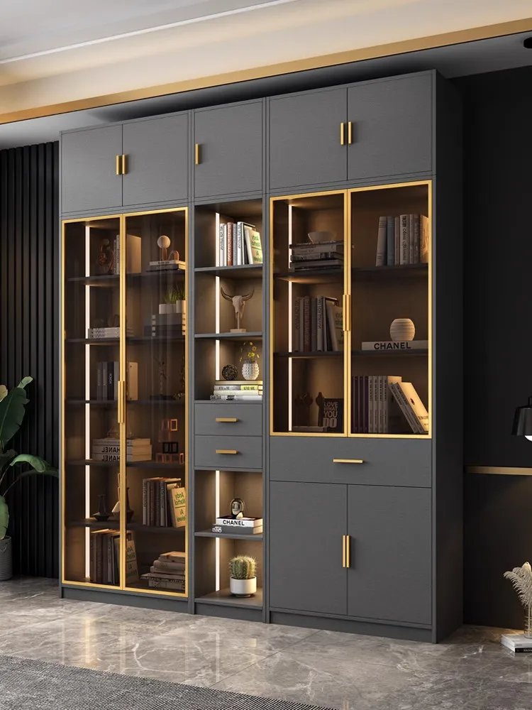 Light and luxurious food side cabinet modern simple wall wine cabinet integrated household kitchen locker locker living room hig