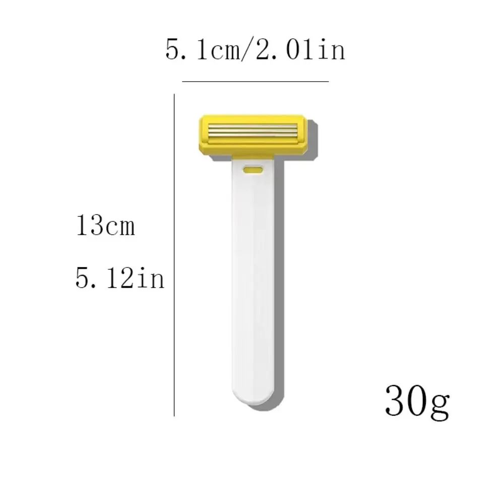 Beauty T-shaped Safety Shaving Razor 3 Layer Safety Underarm Razor Hair Removal Tool Long Handle Leg Hair Epilator Travel