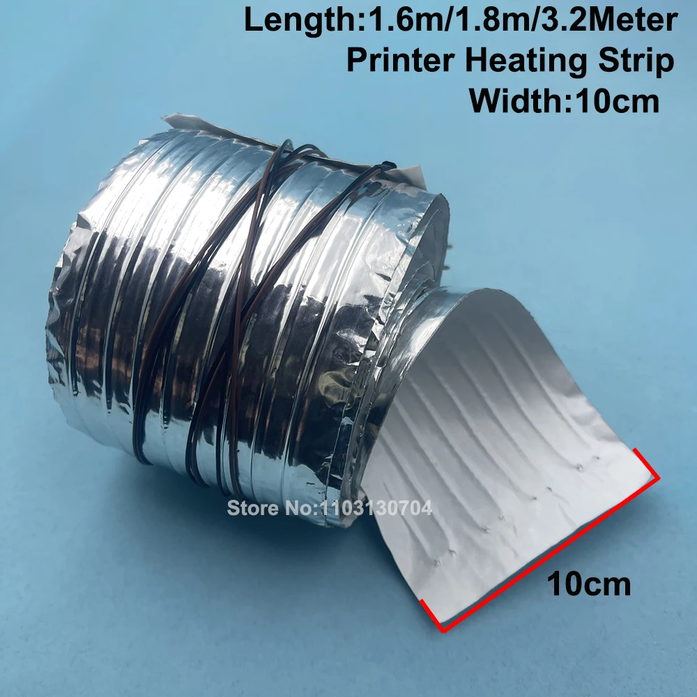 1PC UV Solvent Printer Heating Strip 1.6M 1.8M 3.2M Length 10cm Width for Flora Mimaki Allwin Human Xuli Infinity Heater Rope