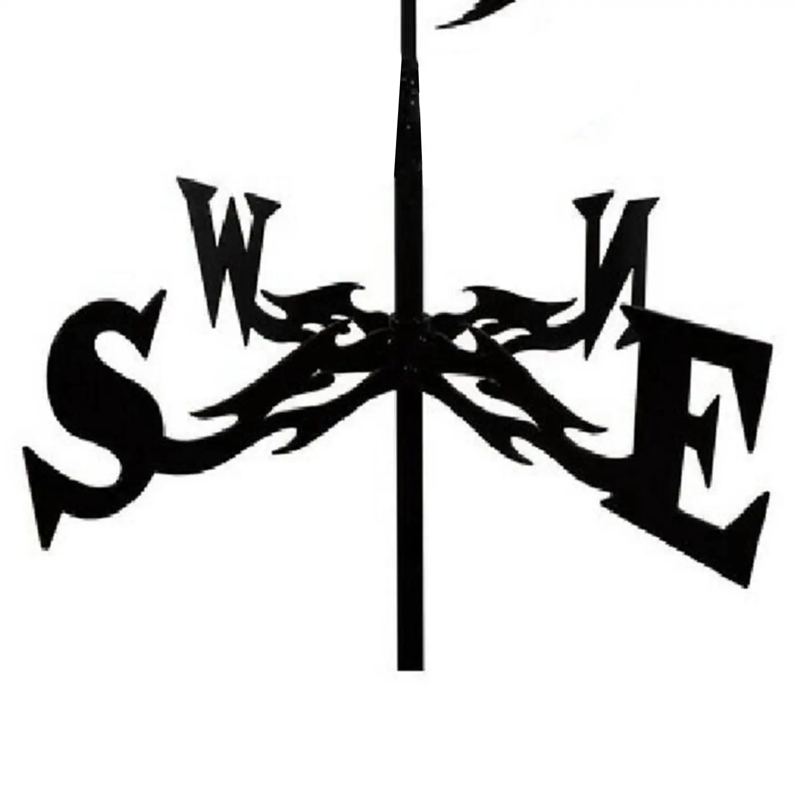 Metal Weather Vane for Roof Outdoor Iron Wind Direction Indicator for Garden Barn Cupola Decor