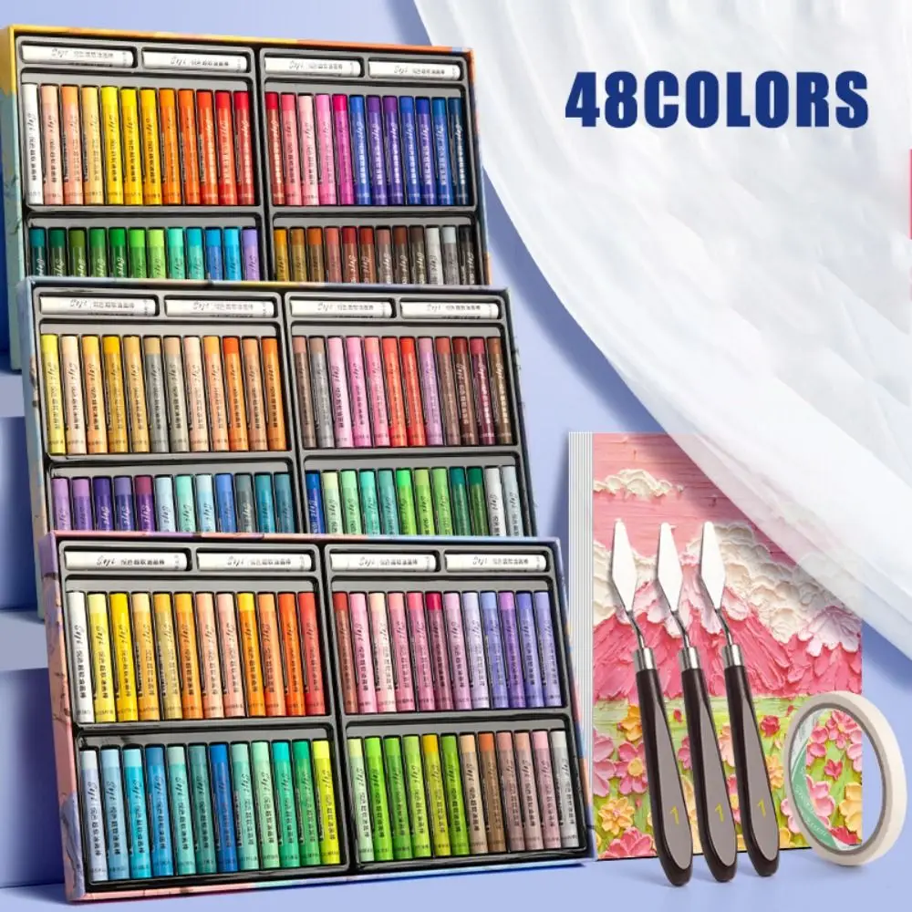 

24/36/48 Colors Versatile Morandi Ultra Soft Crayon Macaron Classic Colored Crayon With Tool Set Wax Pencil