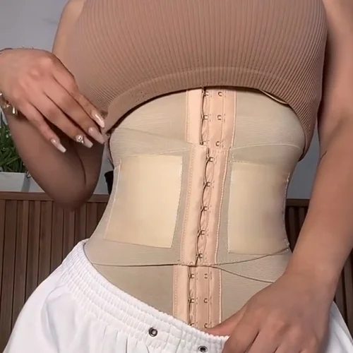 Imagen 2 del producto Fajas colombianas entrenador de cintura doble compresión BBL Shaper Control de barriga adelgazante vaina plana vientre ajustable Shapewear