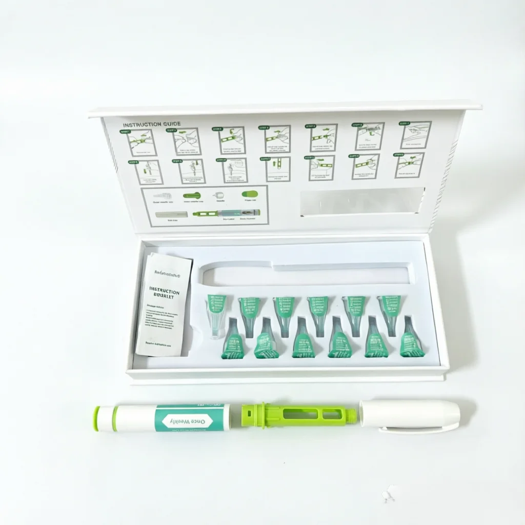 4mm Needle Peptide Injector Disposable Insulin Pen Precise Scale For HGH GLP-1 Home Care Not Include Retatrutide Empty Pen