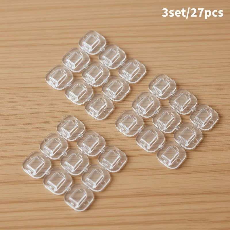 Transparent Wire Buckle Wall-Mounted Adhesive Positioning Plate Self-Adhesive Cable Wire Fixing Winding Snap Wire Straightener