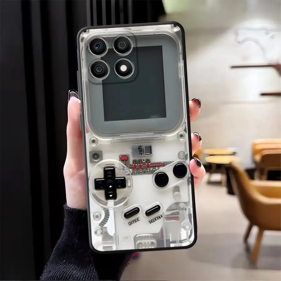 Black Soft Phone Cover Case for Honor 70 8X Magic5Lite X6 200 400 Lite X8 X5b 90 X7 X9a Loaded Game Machine