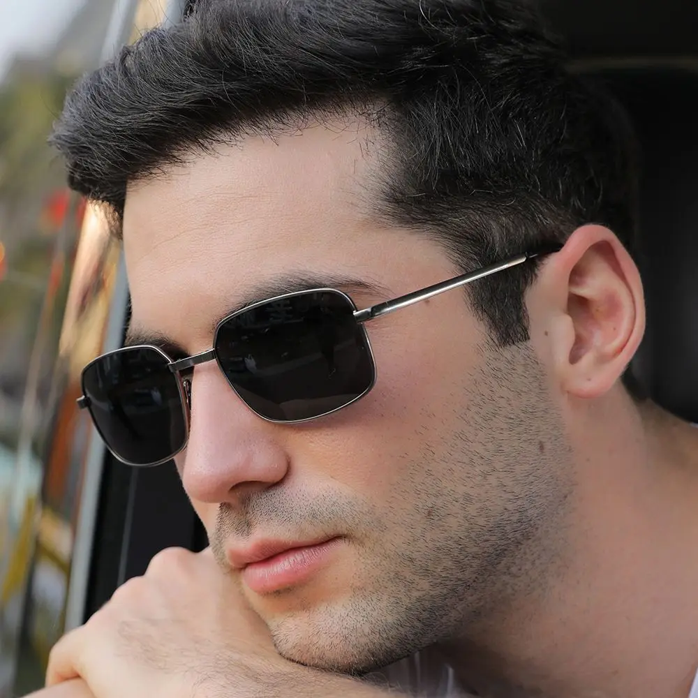 Gafas de sol polarizadas plegables fotocromáticas con marco metálico - imagen 2