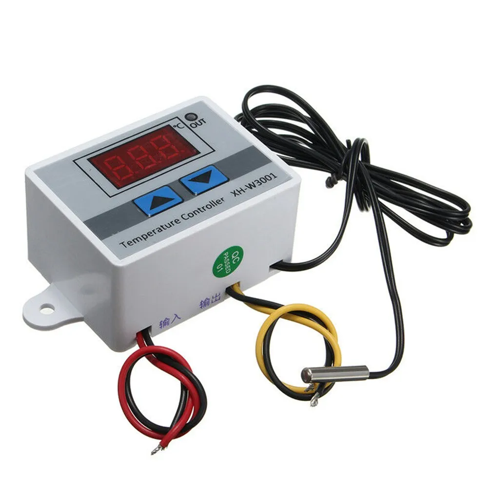 디지털 온도 컨트롤러, 온도조절기 제어 스위치, 프로브 포함, AC 220V, 1500W -50 ℃ ~ 110 ℃, LED 온도 디스플레이, 10A