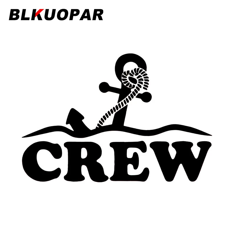 BLKUOPAR Crew Navigation Silhouette Car Stickers Creative Occlusion Scratch Die Cut Decal Anime Windows Surfboard Car Lable