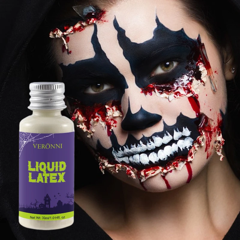 Maquillage en Latex liquide à séchage rapide pour Halloween, SFX multifonctionnel adapté aux rides, maquillage Beige clair pour couvrir les cicatrices et les rides