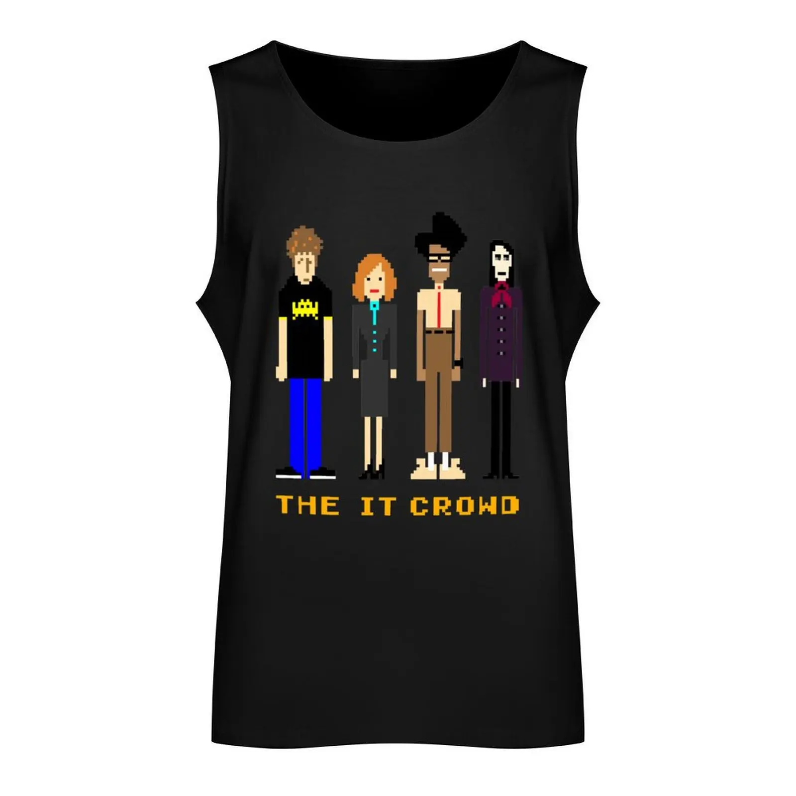 The IT Crowd - Pixels Tank Top Men sleeveless tee bodybuilding for men t-shirt for men gym for