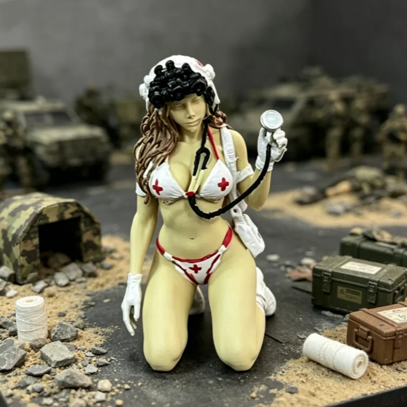 Mini Female Soldier Collectible Model Stable Placement Structure Women Soldier Desktop Model For Model Collectors Lovers