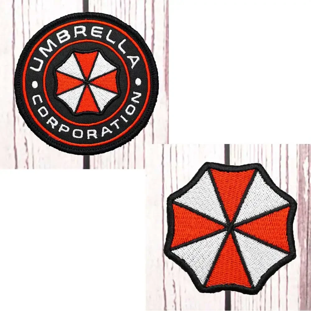 REGENSCHIRM-Taktik-Stickerei-Patch mit Klettverschluss zum Aufnähen, Stickerei, Militär-Abzeichen