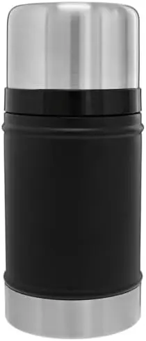 

24 oz Food Jar - Vacuum Insulated, Leakproof, BPA-Free, Travel-Friendly, Black 2.0