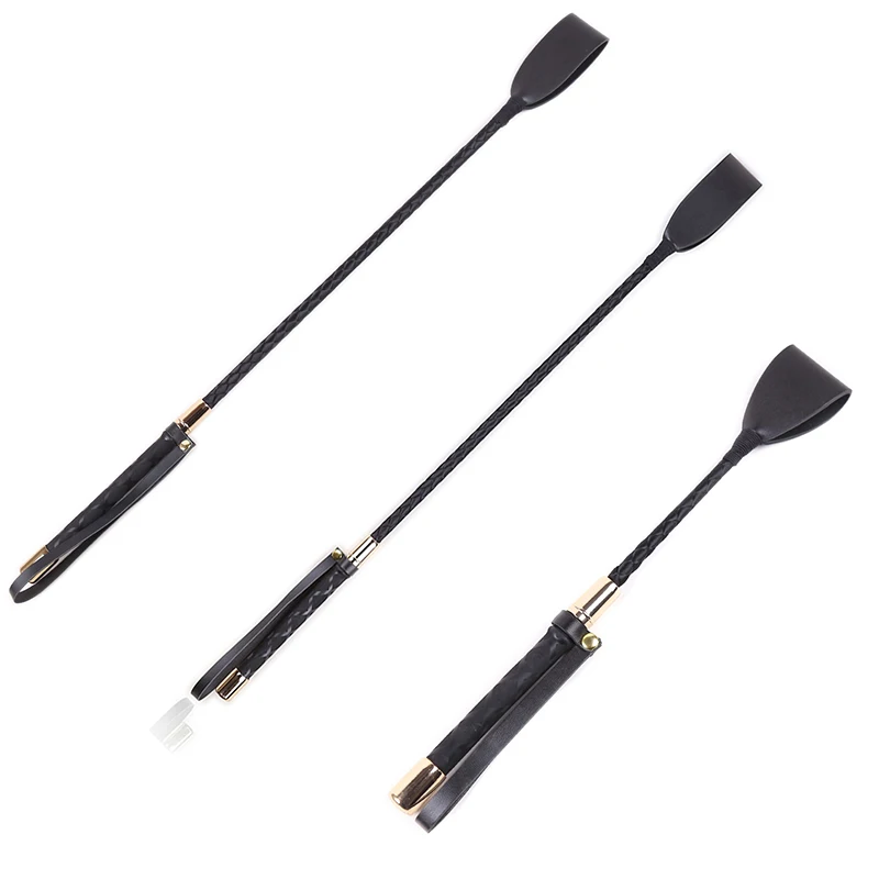 Riding Crop durevole equestre Training PU Leather Outdoor puntatore portatile leggero antiscivolo con manico Horse Whip Racing