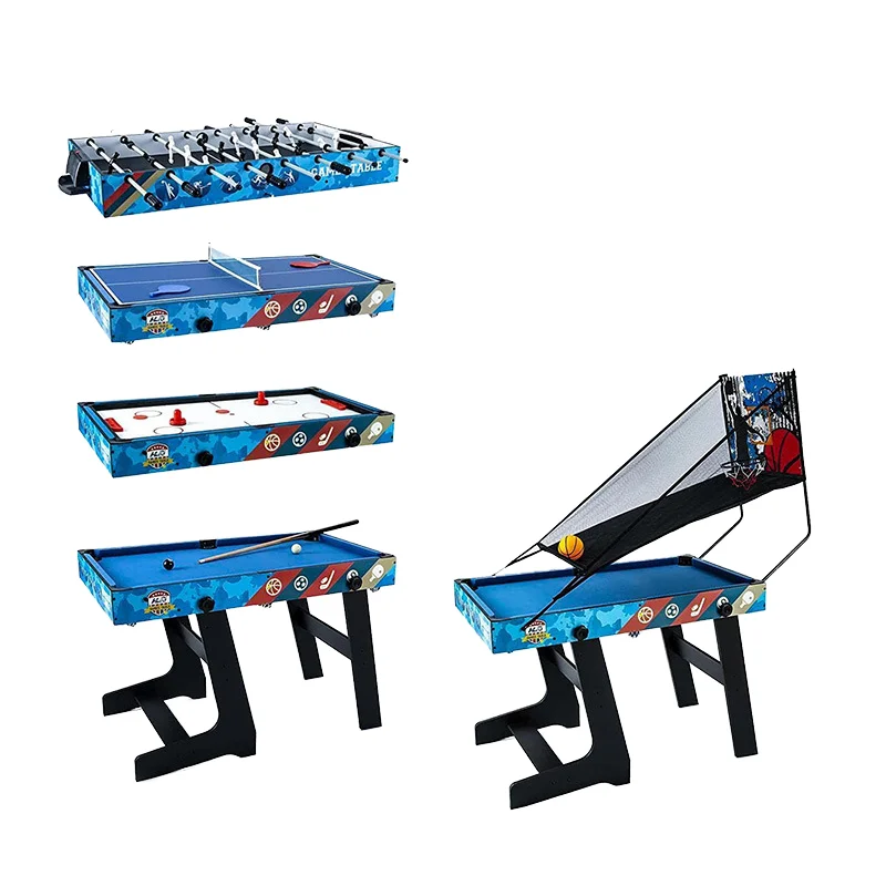 

Factory 5-in-1 Multi-Function Table for Soccer Tennis Hockey Billiards Basketball