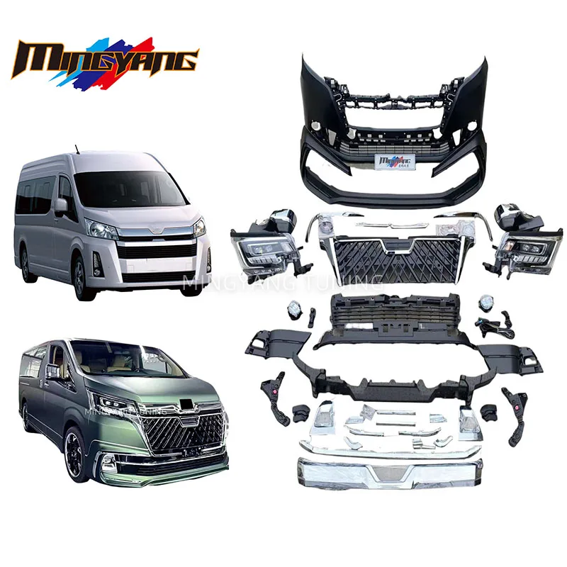

Modification High Quality Car Bumpers Grille Bodykit 2020+ for Hiace commuter Deluxe Grandia WD Body Kit