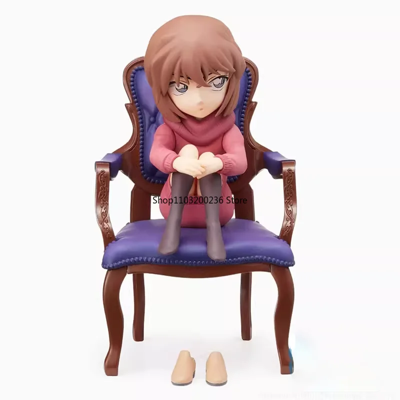 Original Anime Detective Conan Ai Haibara Conan Edogawa Kuroba Kaito Shūichi Akai Chair Ver. Action Figure Model Ornaments