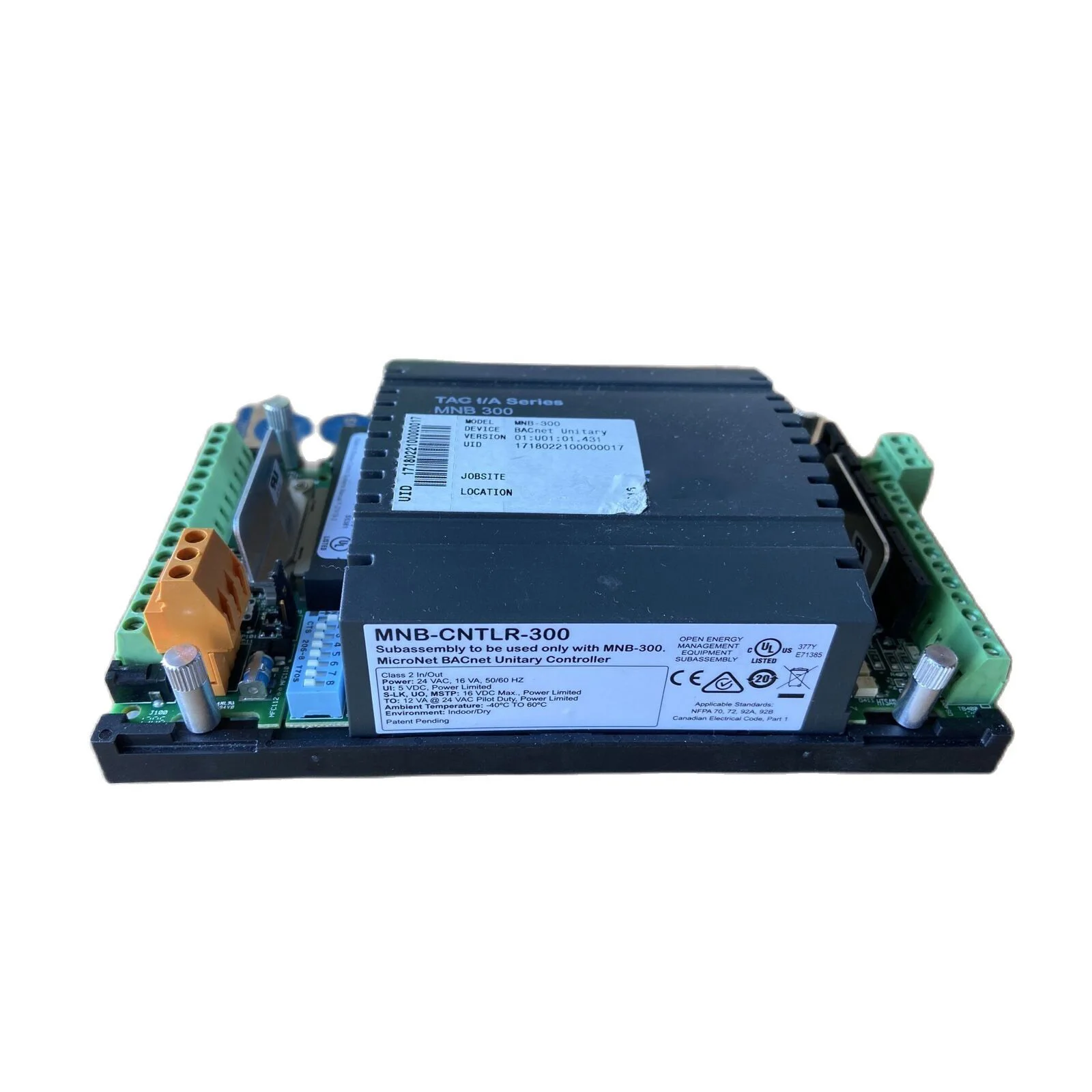 Mnb 300 Tac I/A Series TAC MNB-300 MicroNet BACnet In Stock